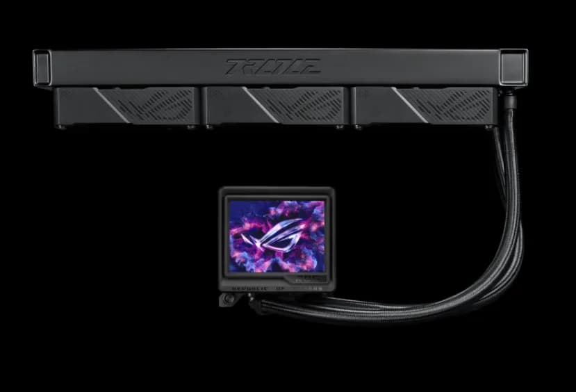 Cooler Procesor ASUS ROG Ryujin III 360 ARGB Extreme, Lichid, 12 cm, 3 ventilatoare, aRGB — miniatură