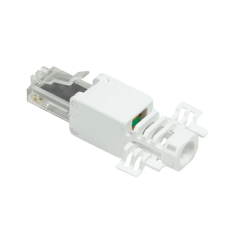 MUFA Logilink RJ45 pt. cablu UTP, Cat.6A, modulara, alb "MP0028" — miniatură