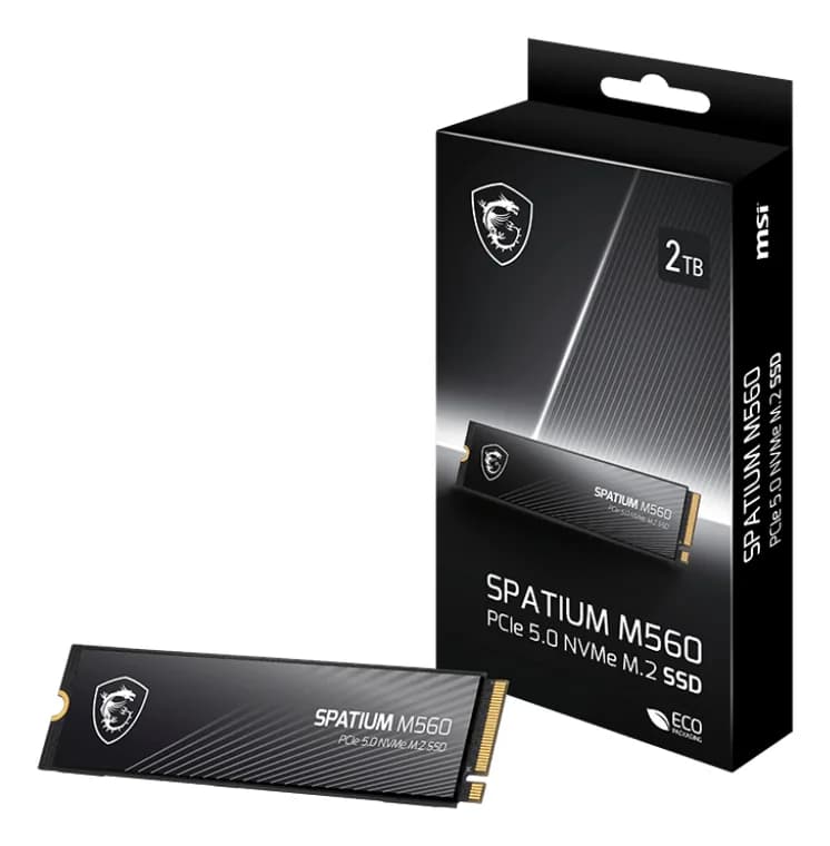 MSI SPATIUM M560 PCIe 5.0 NVMe M.2 2TB "SPATIUM M560 PCIE 5.0 NVME M.2 2TB" — miniatură