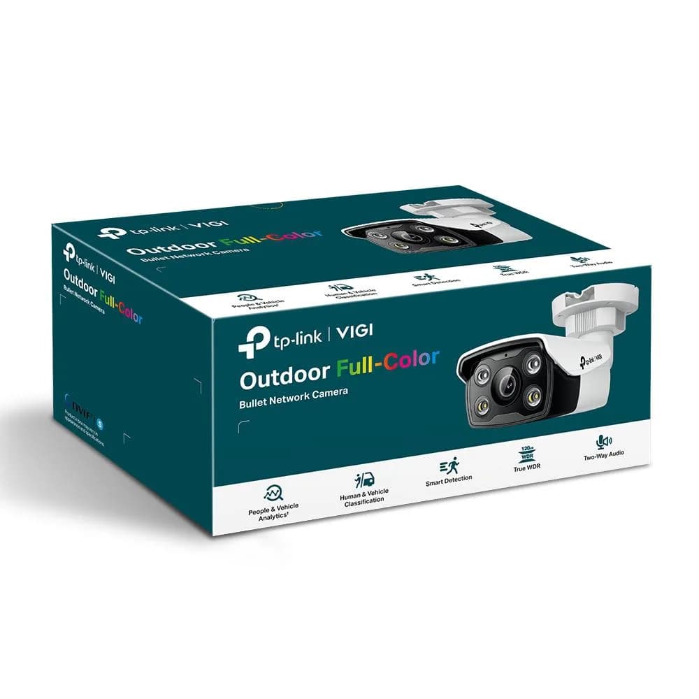 "TP-Link Camera IR de supraveghere Bullet pentru exterior VIGIC350I(4MM), Senzor imagine: CMOS 1/2.7"", Lentila 4mm, F.1.6,Weatherproof: IP67, Infrarosu: 30m, Detectare: 80m, Observare: 33m, Recunoastere: 16m, Identificare: 8m, Unghi vizualizare:Horizontal FOV: 90°, Vertical FOV: 48°, Diagonal — miniatură