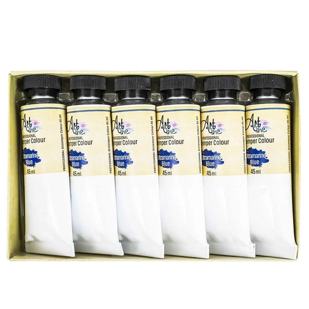 Tempera Art, ALBASTRU REGAL, 45ml, 6 buc/set - ARTLINE — miniatură