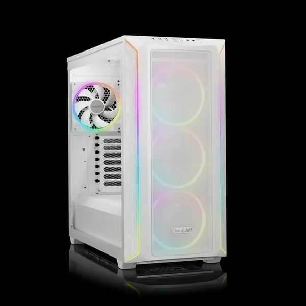 CARCASA be quiet "Shadow Base 800 FX", middle tower, gaming, fara sursa, PSU shroud, 7 sloturi expansiune, alb, "BGW64" — miniatură