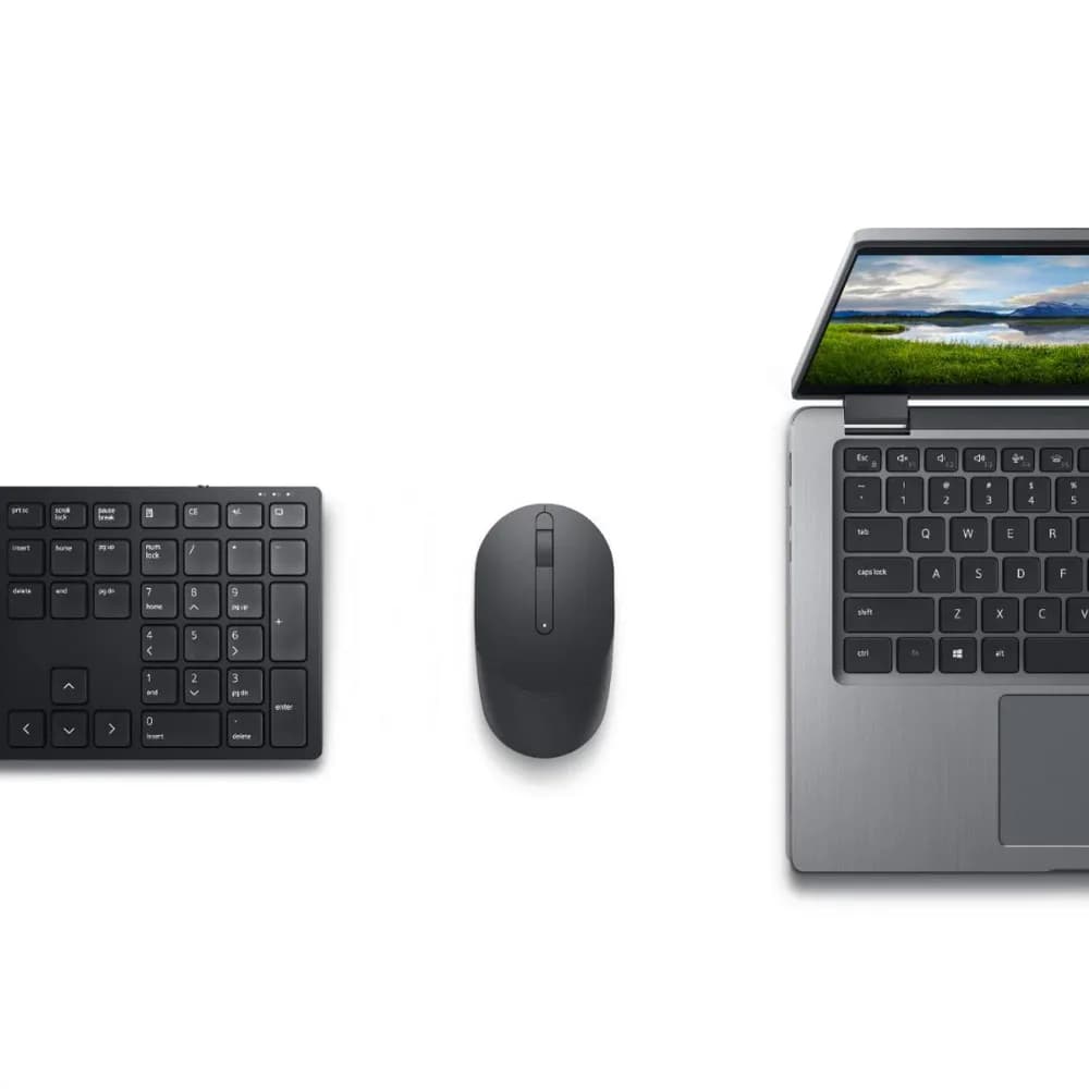 Kit Wireless tastatura si mouse Dell Premier KM5221W, taste numerice, negru — miniatură