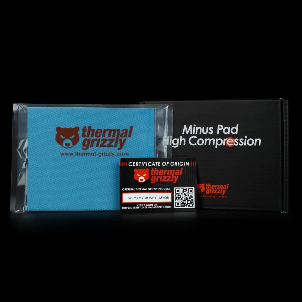 Thermal Grizzly MINUS PAD High Compression 120 x 100 mm-1 mm 2pcs "TG-MP-HC-120-100-10-2"