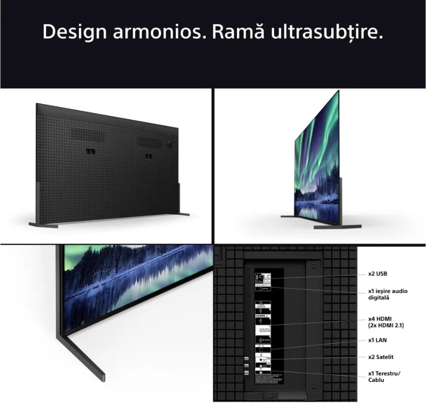 Televizor Sony BRAVIA 8M2 OLED 55XR8M2, 139 cm, Smart Google TV, 4K Ultra HD, 100 Hz, Clasa F — miniatură