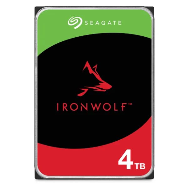 Bundle SEAGATE NAS HDD 2x4TB IronWolf 5400rpm 6Gb/s SATA 256MB cache 3.5inch 24x7 CMR for NAS and RAID rackmount systems BLK "ST4000VN006_B1"