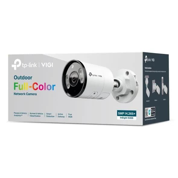 Camera IP Bullet TP-Link VIGI InSight S355, 5MP, Lentila 2.8mm, IR+WL 30m, rezolutie video 2880 X 1620, +/H.265/H.264+/H.264 — miniatură
