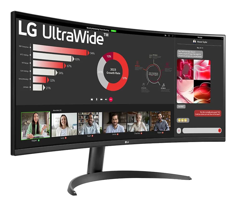 MONITOR 34" LG 34WR50QK-B.AEU"34WR50QK-B.AEU" — miniatură
