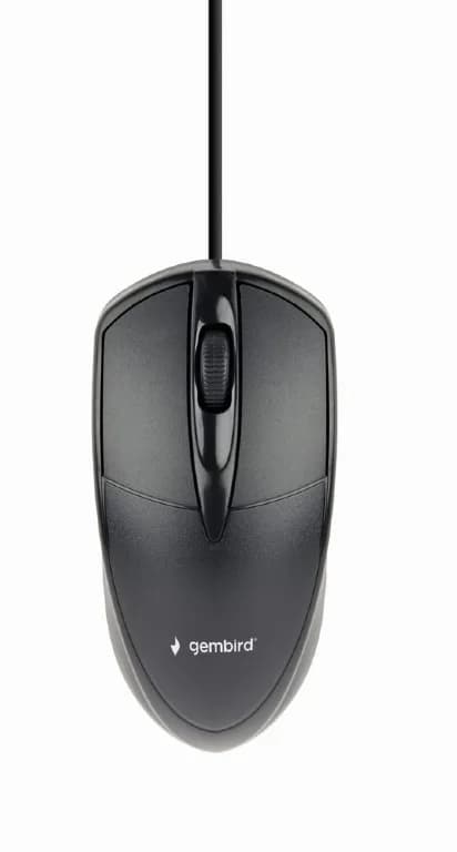 KIT wired GEMBIRD, 4-in1 desktop, tastatura 104 taste + mouse optic 1000dpi 3 butoane rotita scroll + casti cu mic + pad 220x180mm, black "KBS-UO4-01" — miniatură