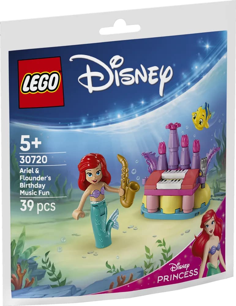 DISTRACTIE MUZICALA CU FLOUNDER DE ZIUA DE NASTERE A LUI ARIEL LEGO30720 — miniatură
