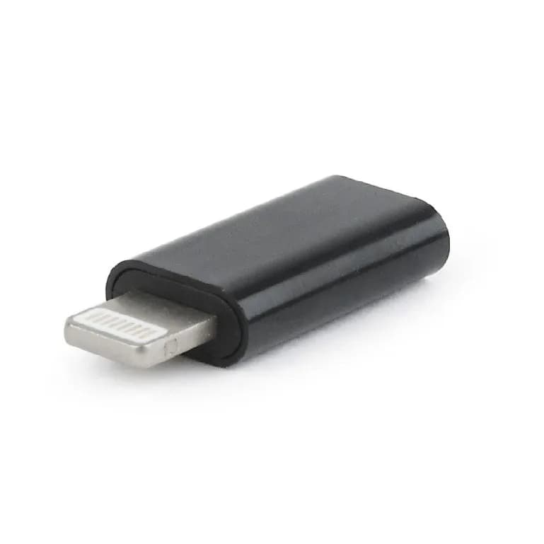 ADAPTOR GEMBIRD, pt. smartphone, Lightning (T) la USB Type-C (M), negru, "A-USB-CF8PM-01"