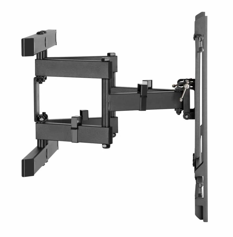 Suport TV de perete Serioux TV61-466, compatibilitate dimensiune ecran: 37"-80", compatibilitate VESA: 200x200, 300x200, 400x200, 300x300, 400x300, 400x400, 600x400, greutate maximă suportata: 65kg, distanta fata de perete: 77~428mm, inclinare: +3°~-15°, pivotare: +60°~-60°, nivel ecran: +3°~-3° — miniatură