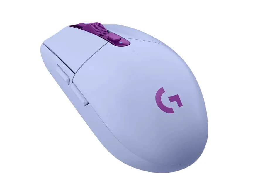 MOUSE LOGITECH, "G3054 Lightspeed", gaming, wireless, 2.4GHz, optic, 12000 dpi, butoane/scroll 6/1, buton selectare viteza, mov, "910-006022"