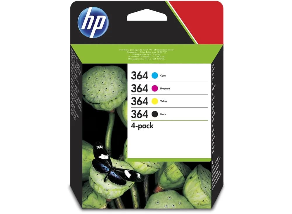 Combo-Pack Original HP CMYK, nr.364, pentru Photosmart 7510|C311A|C410B|C5380| C6380| D5460|C309A|C309G|C310A|B8550, "N9J73AE"
