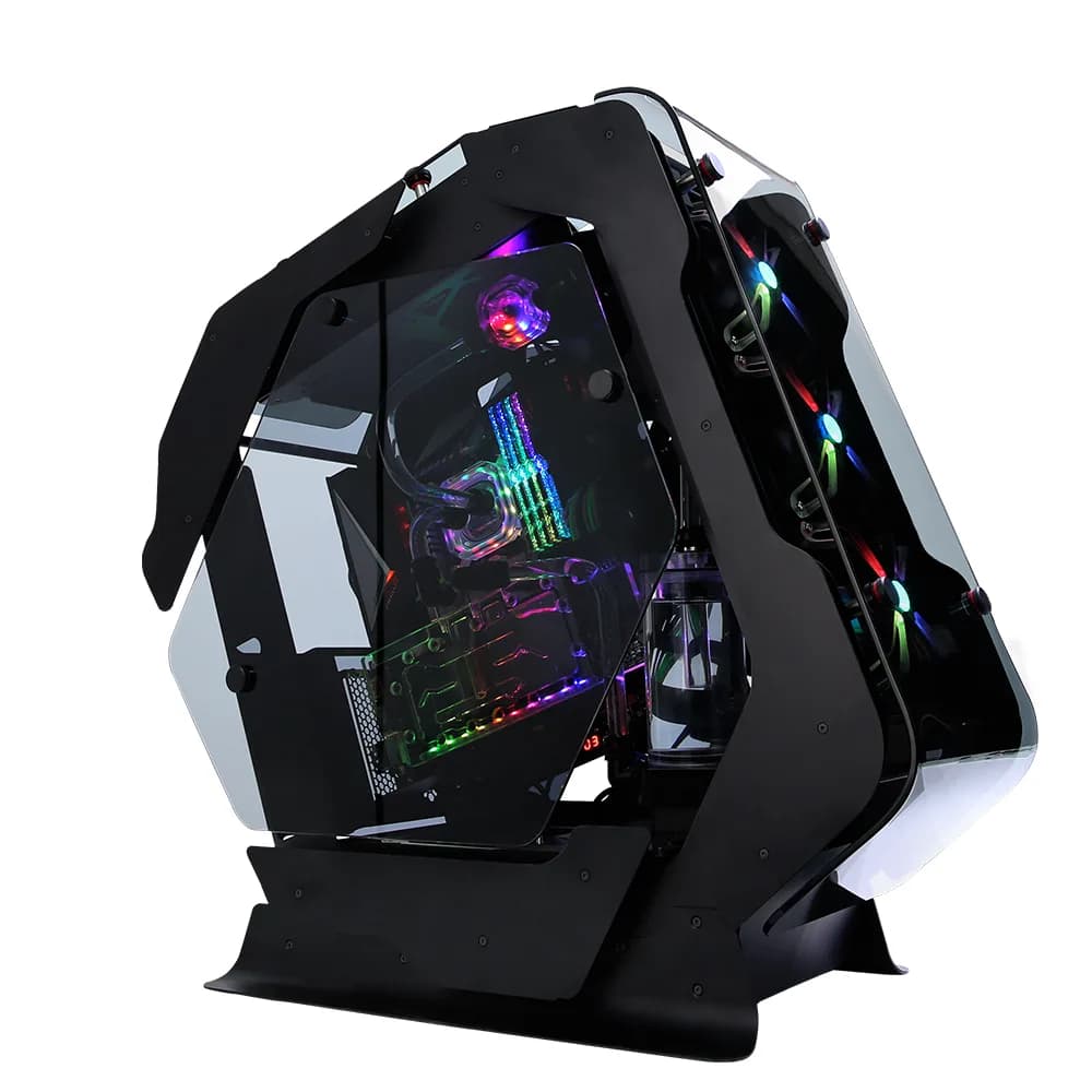 CARCASA Zalman "Z-Machine", middle tower, gaming, fara sursa, 5xfan inclus, USB Type-C x 1, USBx4, audio+mic, 7 sloturi expansiune, negru, "Z-Machine 500" — miniatură