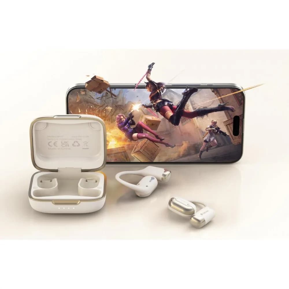 Devia Casti Bluetooth Wireless Open-Ear OWS Pro1 Bej — miniatură