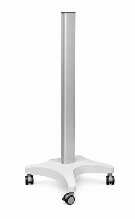 Coloana si baza pentru statie de lucru mobil premium Blackmount MED04-1, 17-32″, max.10kg, reglabil pe inaltime, alb