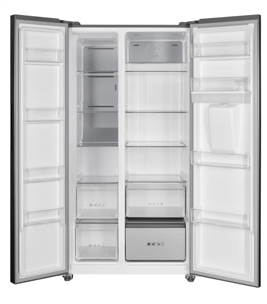 Side by Side HEINNER HSBS-HM592NFDXWDE++, No Frost, 592 L, Clasa E, Dozator apa, Inox antracit — miniatură