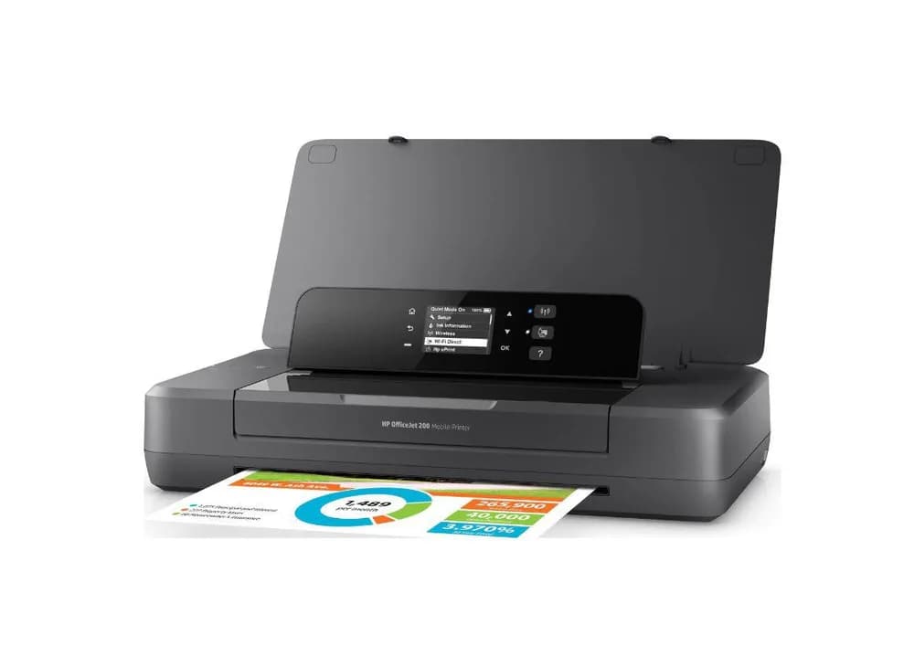 Imprimanta inkjet HP OfficeJet 200 Mobile Printer, Color, format A4, USB + Wi-Fi — miniatură