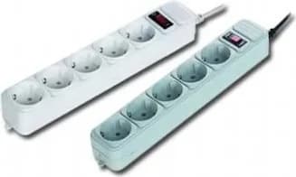 PRELUNGITOR GEMBIRD, Schuko x 5, conectare prin Schuko (T), cablu 4.5 m, 16 A, protectie supratensiune, protectie copii, gri, "SPG3-B-15C"