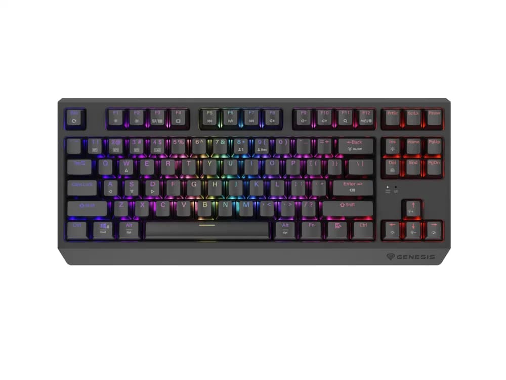 Tastatura Mecanica Gaming Genesis Thor 230 TKL, RGB, Wireless, Negru — miniatură