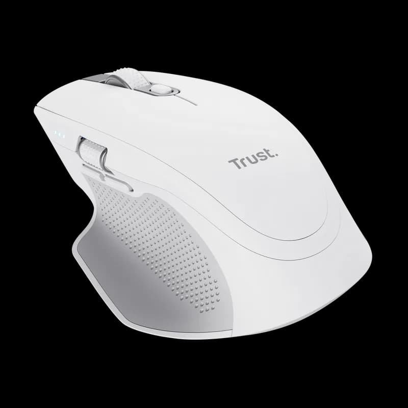 Mouse Wireless Trust Ozaa+, 3200 dpi, Alb — miniatură