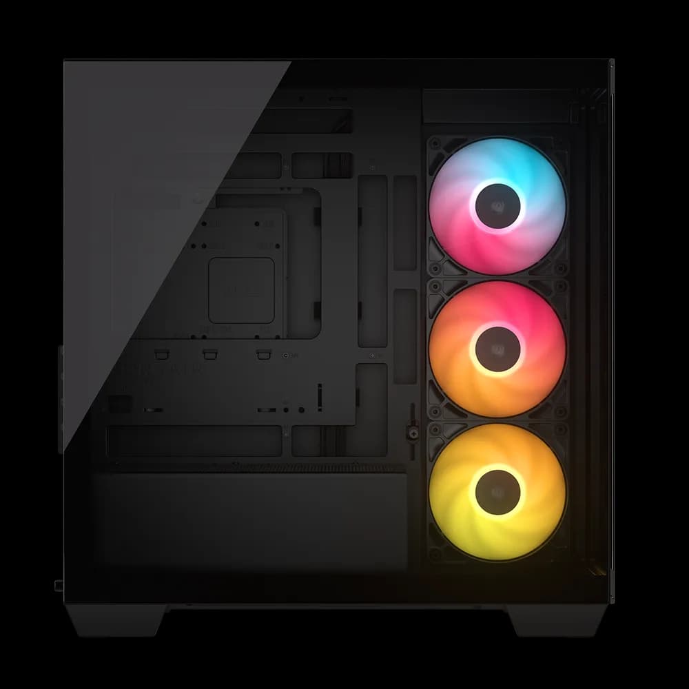 Carcasa Corsair 2800X RS-R ARGB, Micro-ATX, cu 3 ventilatoare incluse RS120-R ARGB, Negru "CC-9011347-WW" — miniatură