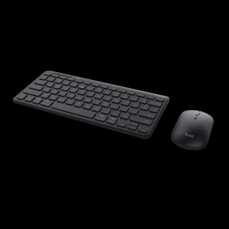 Kit Wireless tastatura si mouse Trust Lyra, negru