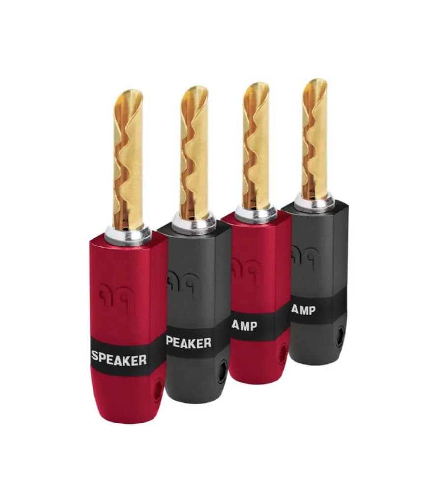 Mufa banana Audioquest SureGrip 300, Gold plated, pana la 6mm grosime (Set 4 buc)