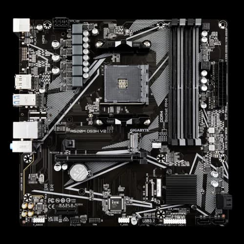 Placa de baza Gigabyte A520M DS3H V2, Socket AM4, DDR4, Micro-ATX — miniatură