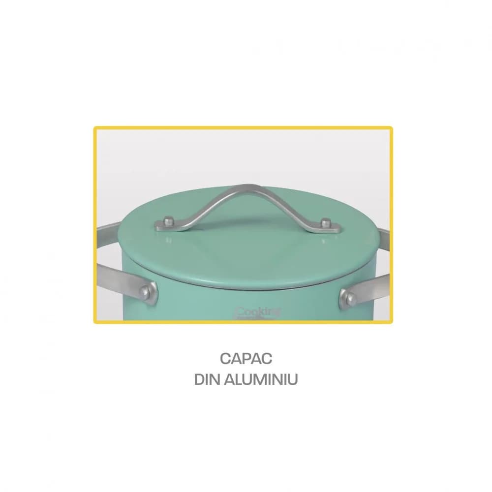 SET GATIT 5 PIESE ALUMINIU PRESAT, CRETA, COOKING BY HEINNER — miniatură