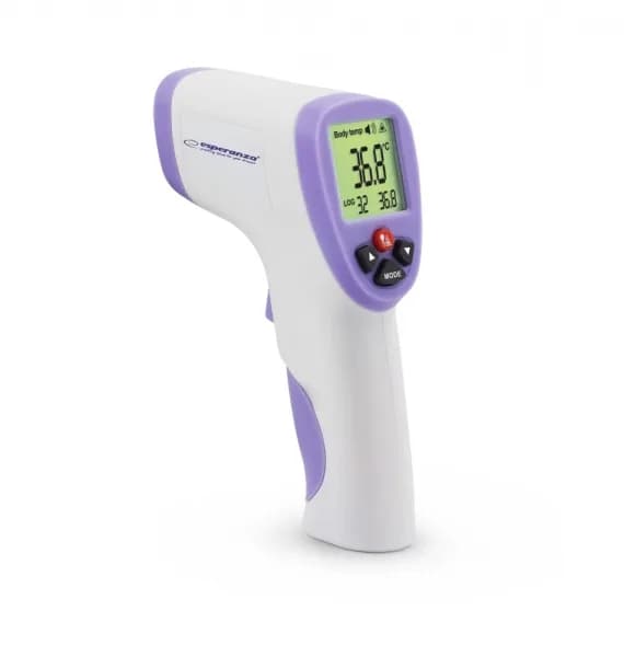 Termometru Digital Esperanza Dr. Lucas ECT002 ecran LCD Non-Contact Alb/Violet "ECT002"