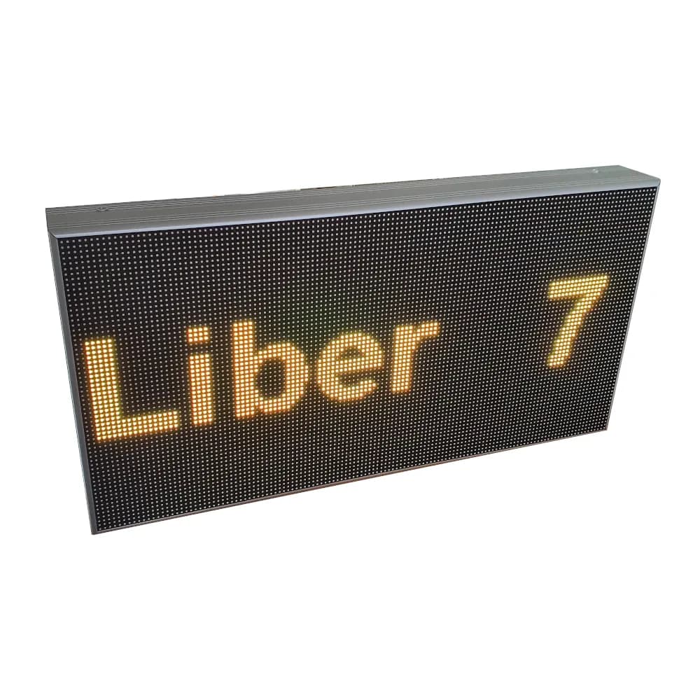 LED Display RGB128x64 Metrici METDSPRGB12864, 128 x 64 pixels, de la 6~8 caractere x 1 pe rand, la 9~12 caractere x 3randuri, RGB LEDs, conectare ETHERNET si WIFI la Metrici, sursa de alimentare 220v — miniatură
