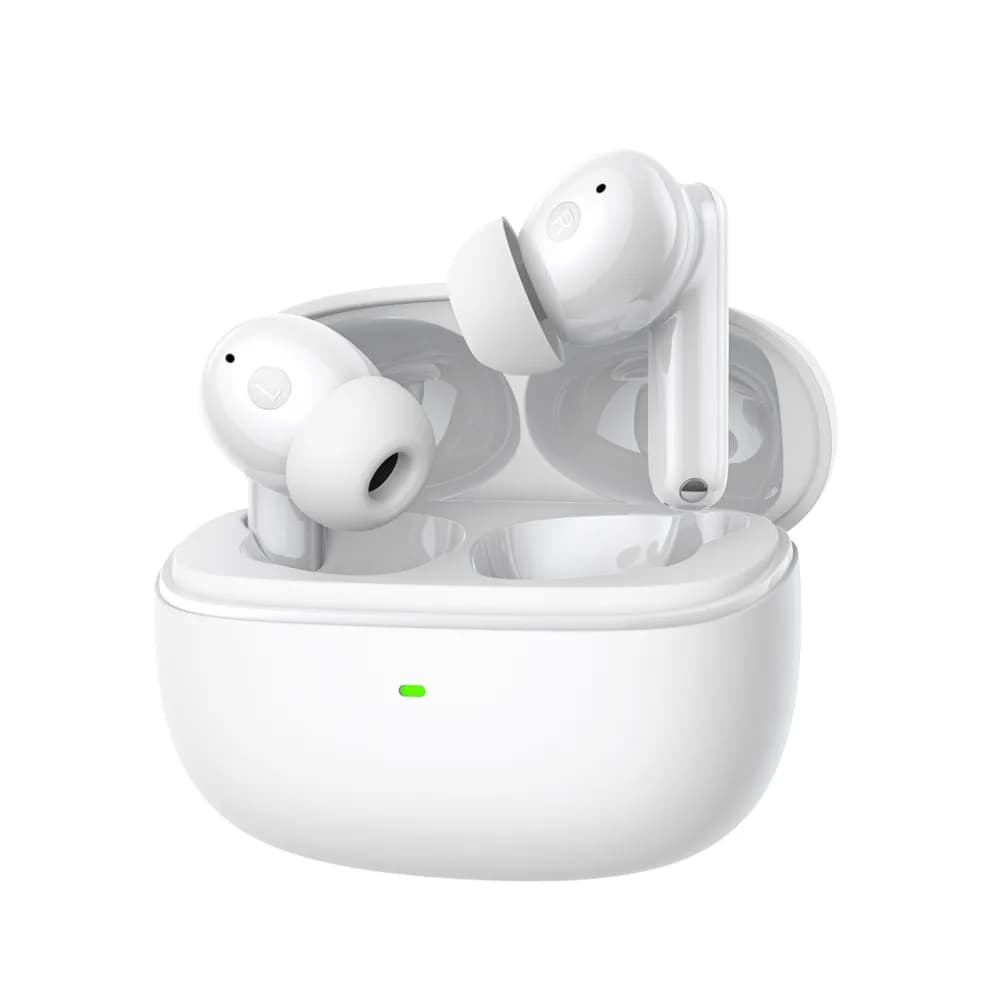 Casti In-ear HATOR Hyperpunk Truepods Hybrid ANC, Wireless, noise-canceling, Alb