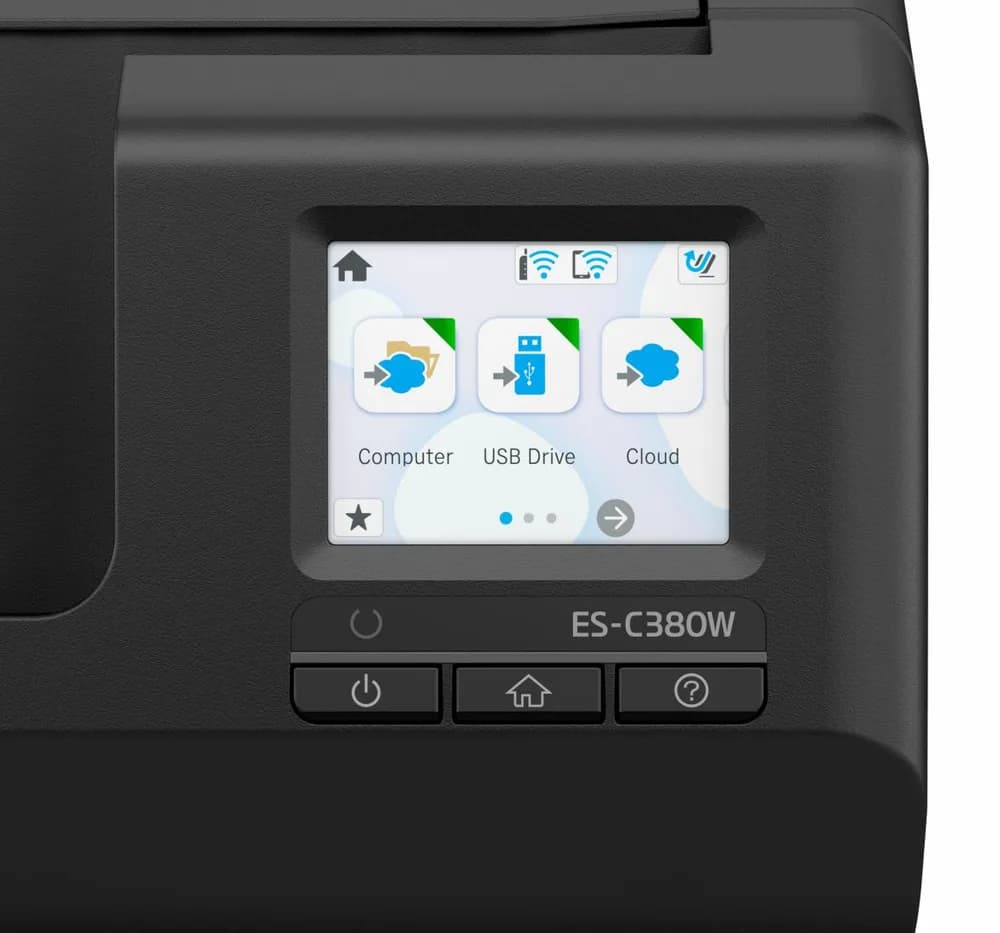 Scanner EPSON ES-C380W, A4, Automat, Sheetfed, USB + WLAN — miniatură