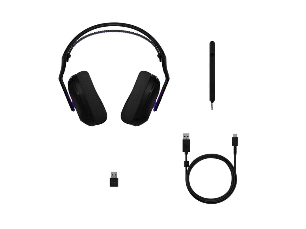 LOGITECH G522 LIGHTSPEED Wireless Gaming Headset - BLACK - EMEA28i-935 - 2.4GHZ "981-001544" — miniatură