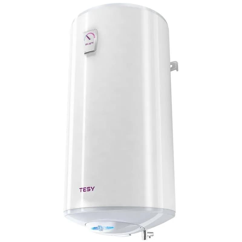 Boiler electric Tesy BiLight GCV1004420B11TSR, putere 2000 W, capacitate 100 L, presiune 0.8 Mpa, izolatie 18 mm, instalare verticala, control mecanic, clasa energetica C, protectie sticla ceramica, timp incalzire 2h 55min, termostat reglabil, protectie anti-inghet, culoare alb