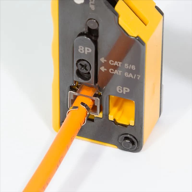 CLESTE sertizare mufe, LOGILINK, functii: sertizare mufe, decupare si taiere cablu, pentru mufe RJ11/ RJ12/RJ45 Cat.5/6a/7. pass through conectori, "WZ0060" — miniatură