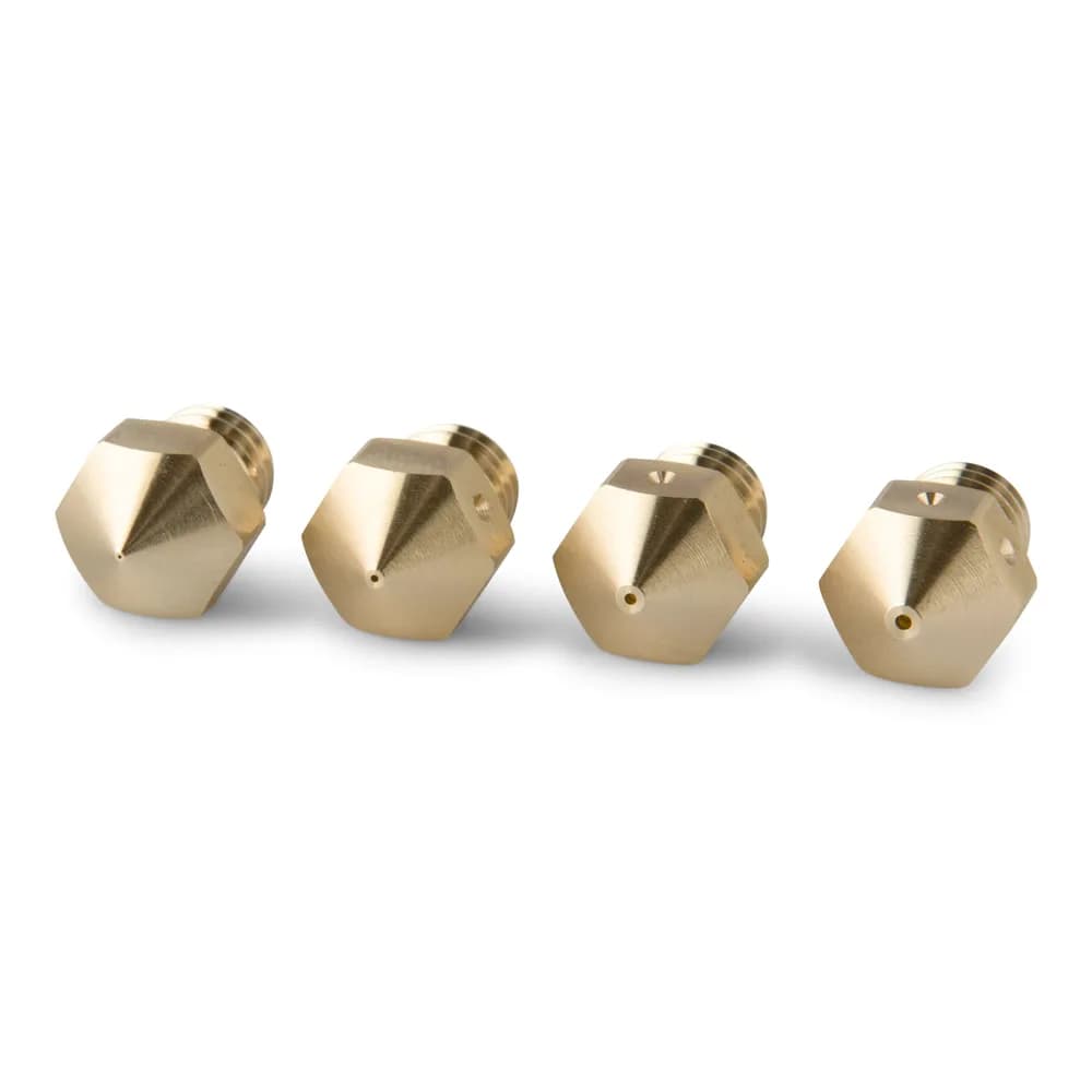 Duză PrimaCreator MK8 Mixed Size Brass – 4 buc (0,20 mm/0,40 mm/0,60 mm/0,80 mm)