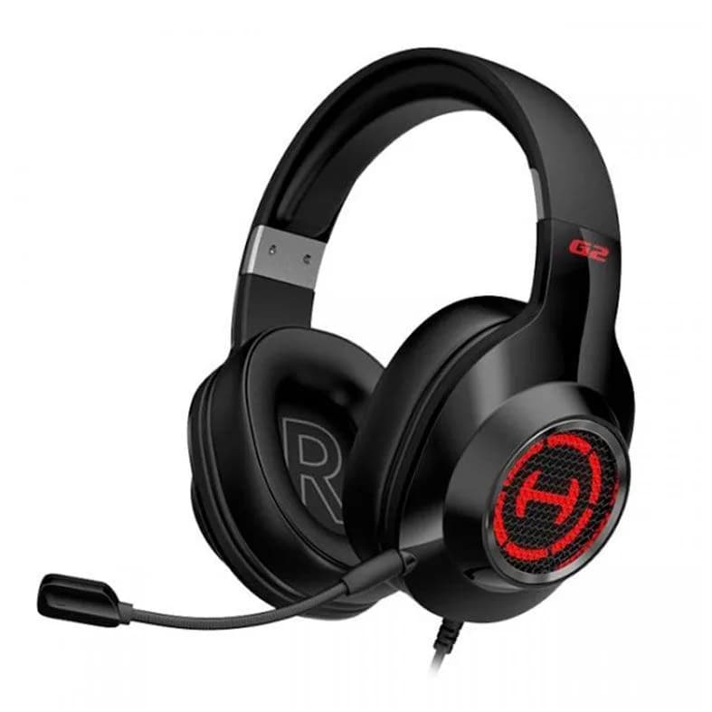 CASTI Edifier, cu fir, gaming, utilizare multimedia, microfon pe casca, detasabil, conectare prin USB 2.0, negru, "G2-II-BK"