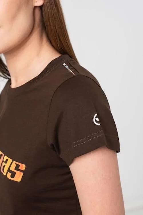 TRICOU LOGO ORANGE FEMEI COFFEE-S — miniatură