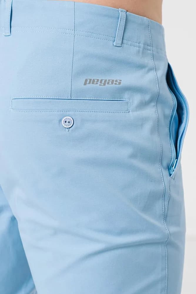 PANTALONI SCURT CASUAL BARBATI BLUE M — miniatură