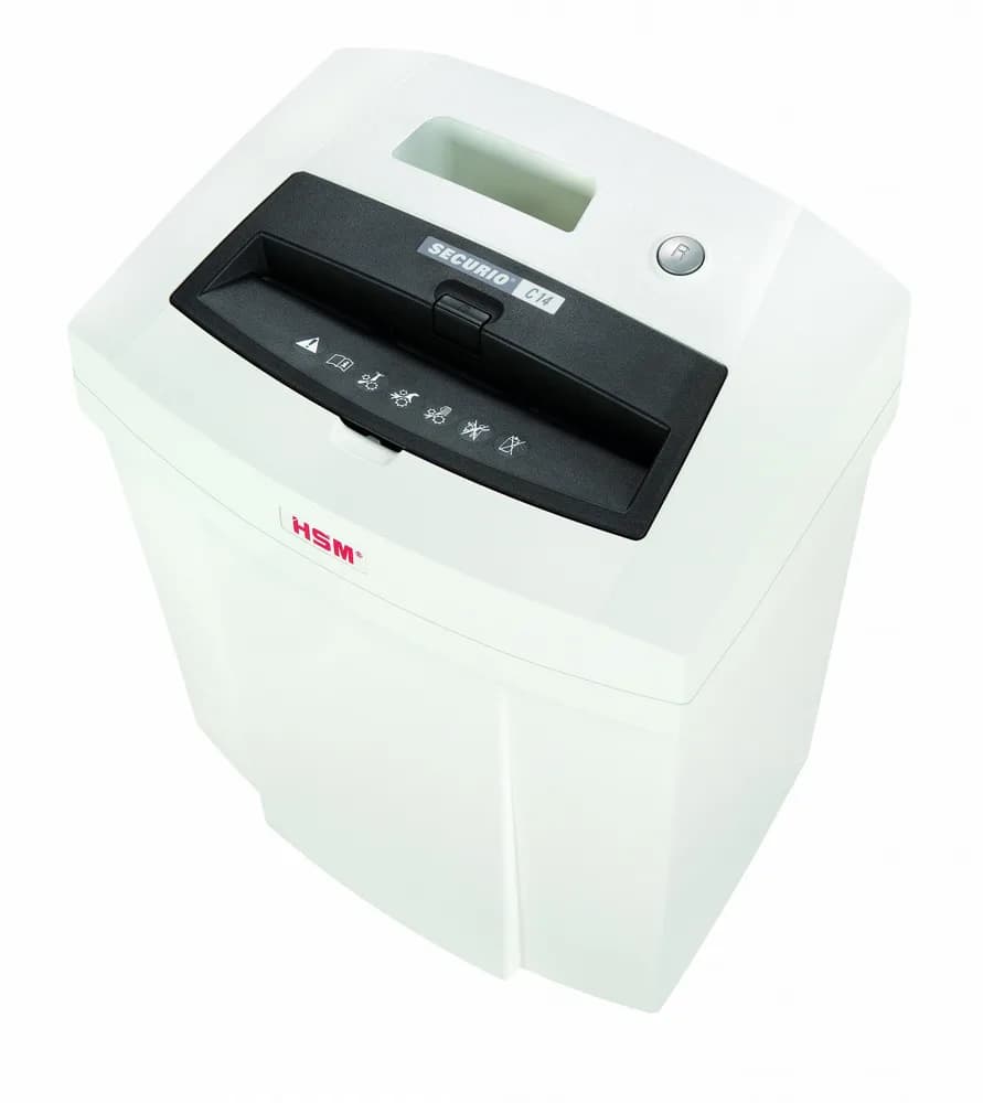 Distrugator documente manual HSM Securio C14, 5-6 coli, cross cut (4 x 25mm), securitate 4 "H-2253111" — miniatură
