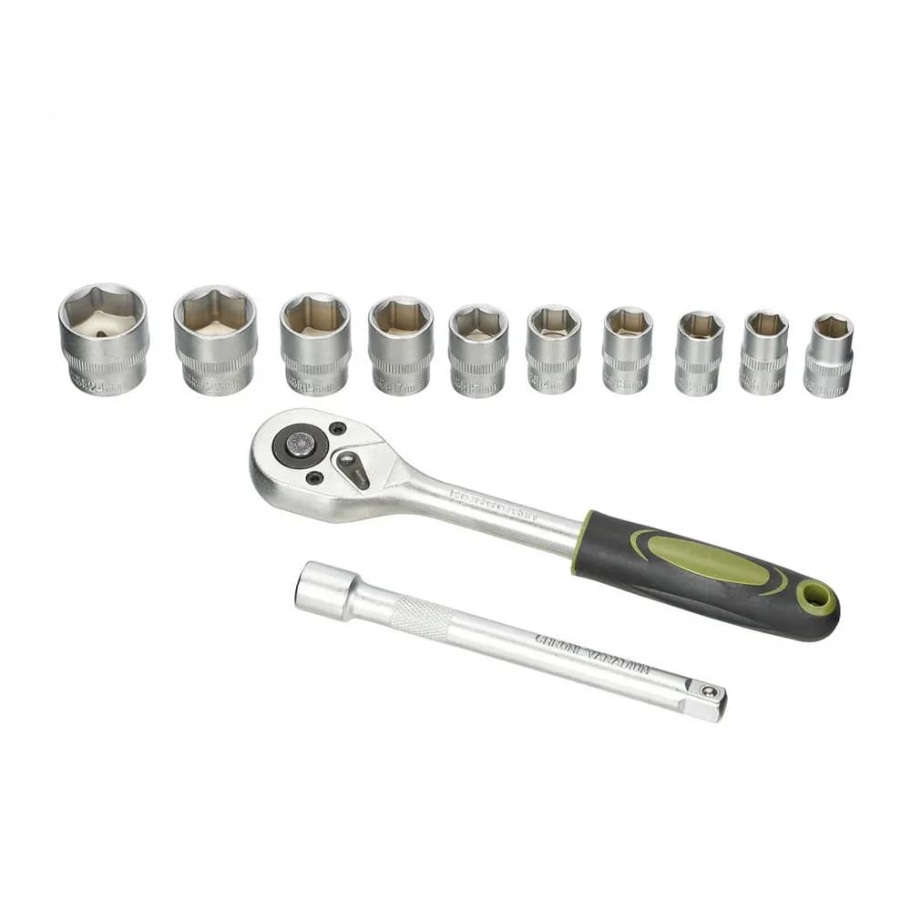 HEINNER SET 12 PIESE 3/8"+ext. CR-V — miniatură