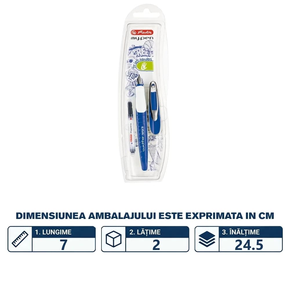 Stilou My Pen, albastru/alb - blister — miniatură