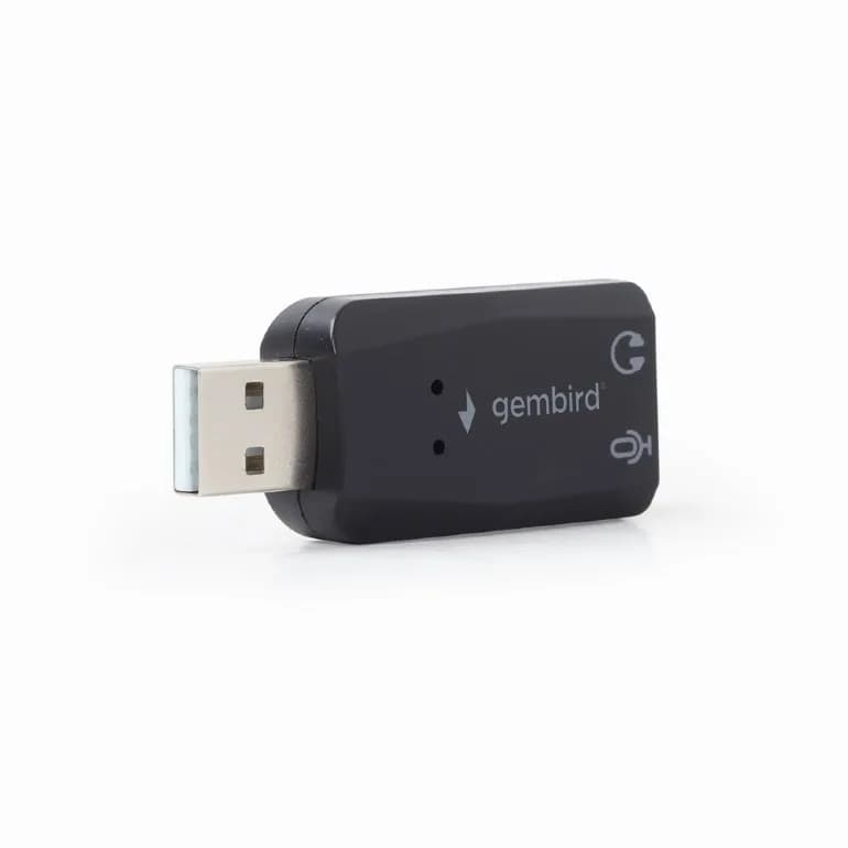 PLACA de SUNET GEMBIRD, extern, interfata USB 2.0, conectori 3.5 mm jack, "SC-USB2.0-01"
