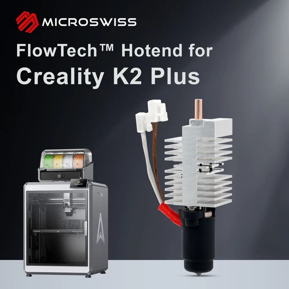 Hotend Microswiss FlowTech pentru Creality K2 Plus — miniatură