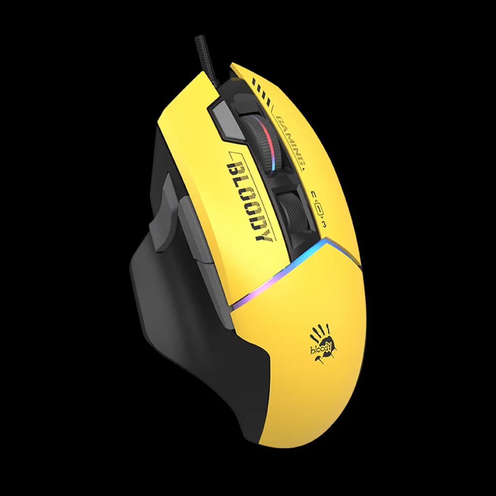 Mouse A4Tech, gaming, Bloody Extra Fire RGB, USB Sports Lime, "W95Ultra Sports Lime" 4711421 002318 — miniatură