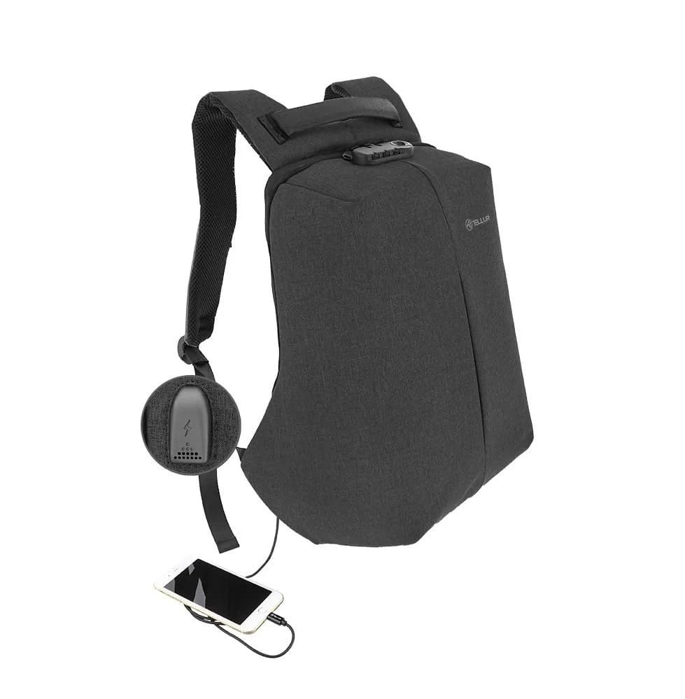 Rucsac laptop TELLUR Antifurt V2, Negru
