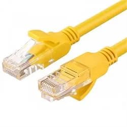 PATCH CORD UTP Ugreen Cat5e, "NW103" fire din cupru, viteza maxima 100 Mbps, 1m, galben "11230" - 6957303882304 — miniatură